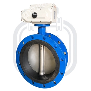 Van bướm mặt bích điều khiển điện